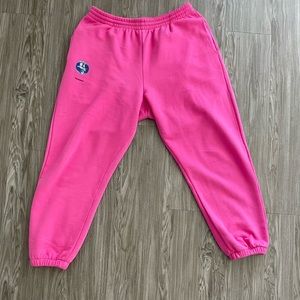 Pangaia pink sweat pants